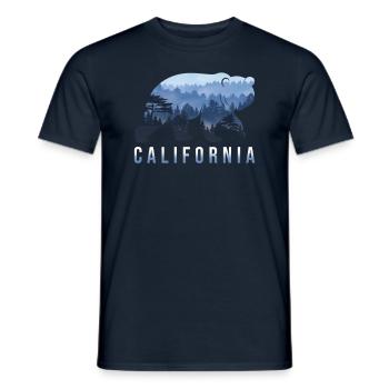 Kalifornien - Männer T-Shirt - Navy - Vorne - AI Model Male 178 light (178cm)