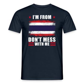 Thailand Spruch - Männer T-Shirt - Navy - Vorne - AI Model Male 178 light (178cm)