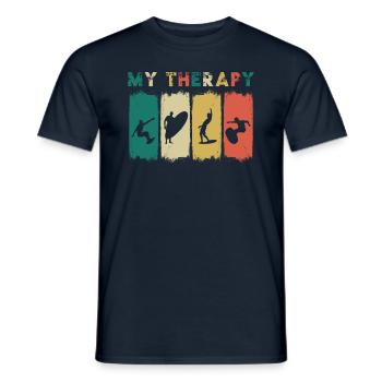 Surfing - Männer T-Shirt - Navy - Vorne - AI Model Male 178 light (178cm)