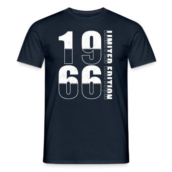 1966 Édition limitée Anniversaire - T-shirt homme - marine - Devant - AI Model Male 178 light (178cm)