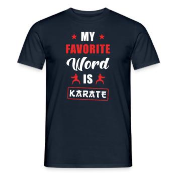 Karate - Männer T-Shirt - Navy - Vorne - AI Model Male 178 light (178cm)