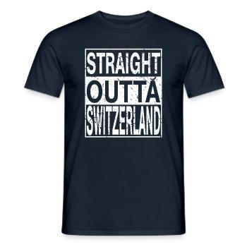 Suisse Tout droit sortie Suisse - T-shirt homme - marine - Devant - AI Model Male 178 light (178cm)