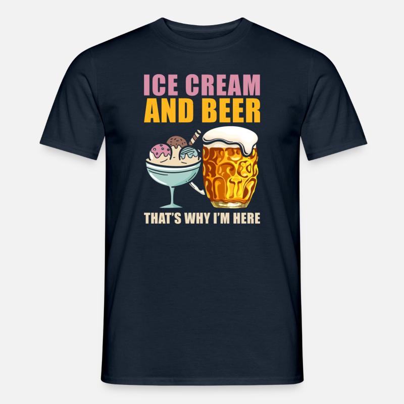 Eis - Männer T-Shirt - Navy