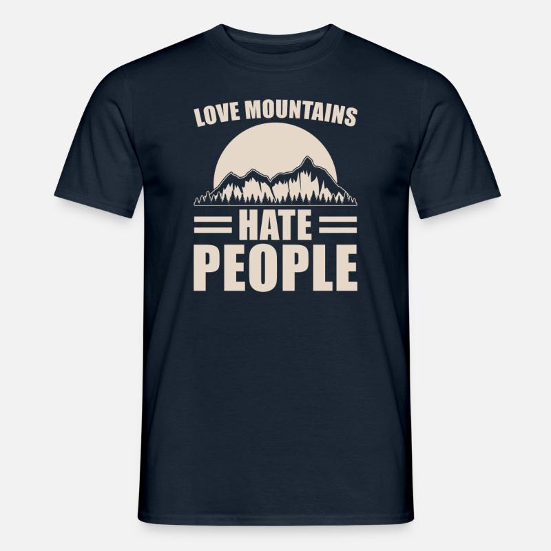 Berge - Männer T-Shirt - Navy