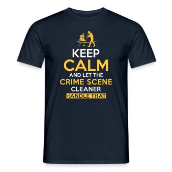 Nettoyeur de scène de crime - T-shirt homme - marine - Devant - AI Model Male 178 light (178cm)