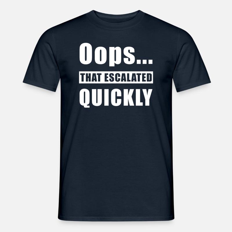 Eskaliert - Männer T-Shirt - Navy
