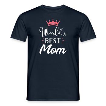 Meilleure maman du monde - T-shirt homme - marine - Devant - AI Model Male 178 light (178cm)