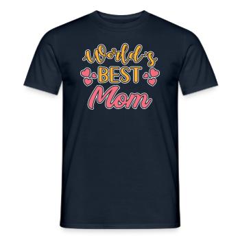 Meilleure maman du monde - T-shirt homme - marine - Devant - AI Model Male 178 light (178cm)