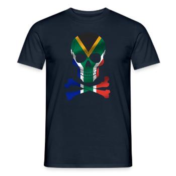Drapeau de l’Afrique du Sud - T-shirt homme - marine - Devant - AI Model Male 178 light (178cm)