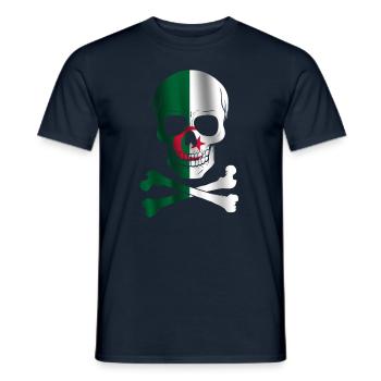 Algeria Flag - Men's T-Shirt - navy - Front - AI Model Male 178 light (178cm)