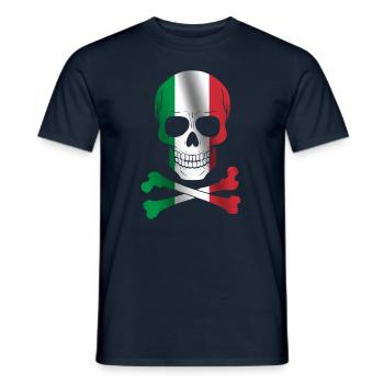 Italy Flag - Men's T-Shirt - navy - Front - AI Model Male 178 light (178cm)