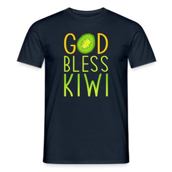 Kiwi Liebe Spruch - Männer T-Shirt - Navy - Vorne - AI Model Male 178 light (178cm)