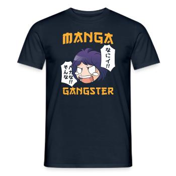 Manga Gangster - Männer T-Shirt - Navy - Vorne - AI Model Male 178 light (178cm)