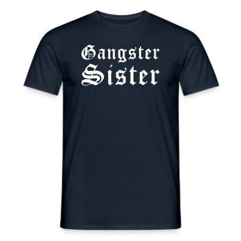 Gangster Sister - T-shirt homme - marine - Devant - AI Model Male 178 light (178cm)