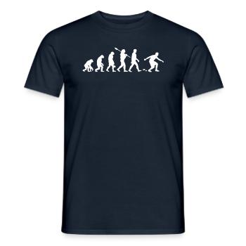 Évolution de la boule - T-shirt homme - marine - Devant - AI Model Male 178 light (178cm)