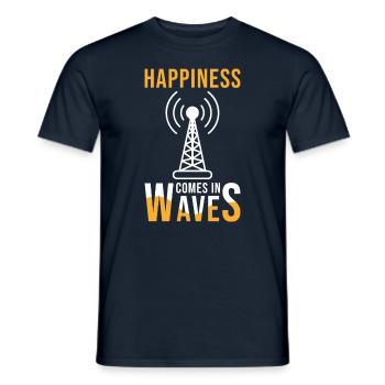 Amateur radio - Men's T-Shirt - navy - Front - AI Model Male 178 light (178cm)