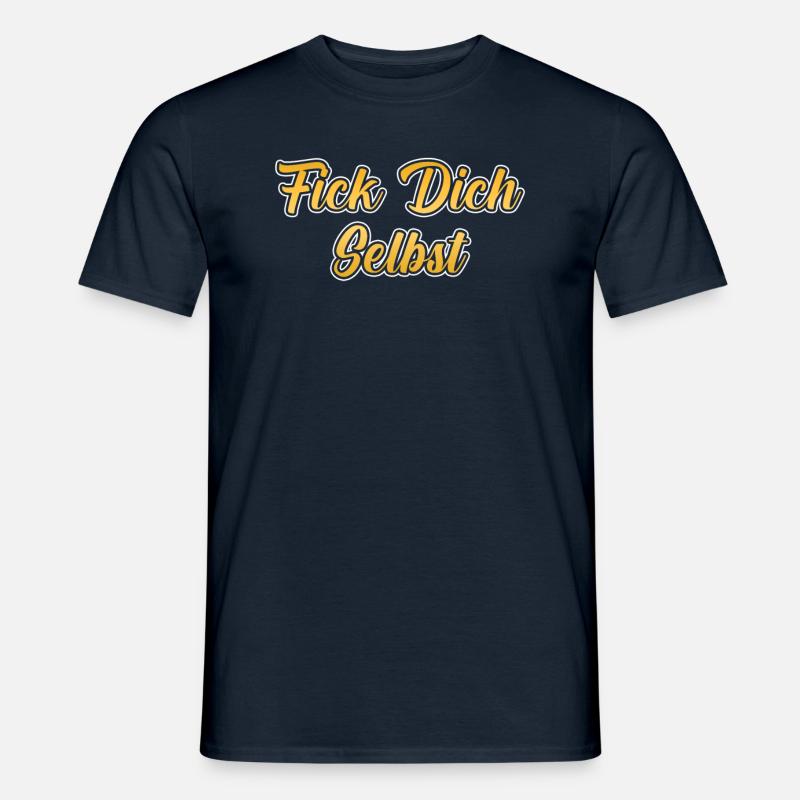Fick dich selbst - Männer T-Shirt - Navy