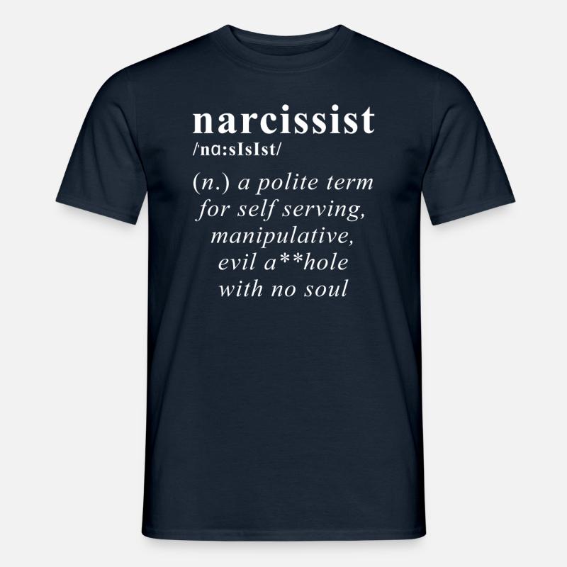 Narzisst Definition - Männer T-Shirt - Navy