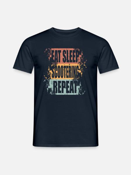 ScooterIng Manger Dormir Répéter - T-shirt homme - marine