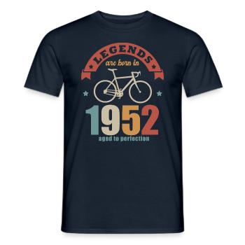 Radsport-Jubiläum Jahrgang 1952 70 Jahre - Männer T-Shirt - Navy - Vorne - AI Model Male 178 light (178cm)