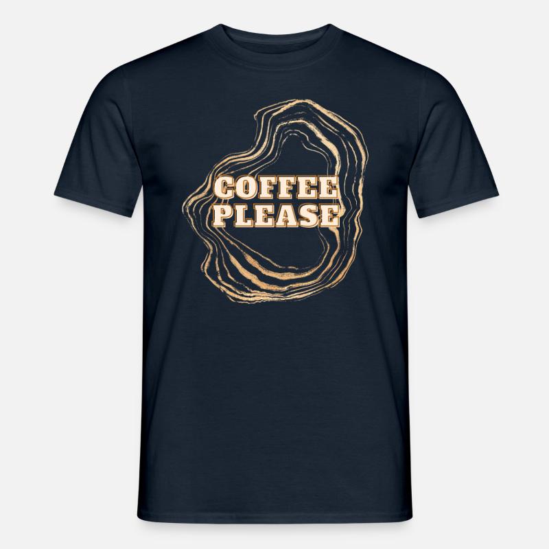 Coffee Please - Männer T-Shirt - Navy