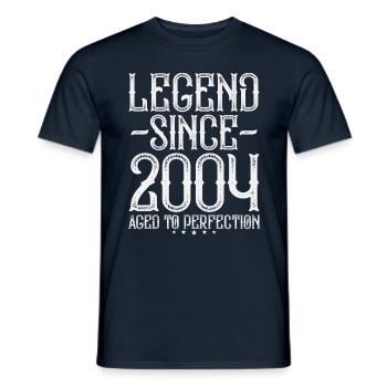 Legend 2004 Vintage Vintage Birthday Gift - Men's T-Shirt - navy - Front - AI Model Male 178 light (178cm)