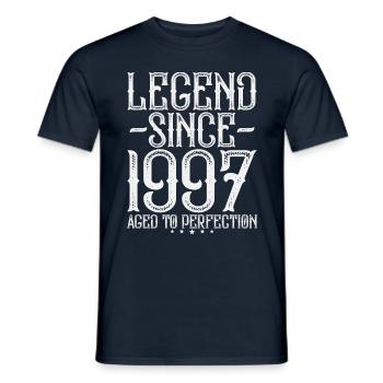 Legende 1997 Jahrgang Vintage Geburtstag Geschenk - Männer T-Shirt - Navy - Vorne - AI Model Male 178 light (178cm)
