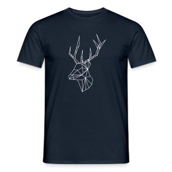 Cerf - T-shirt homme - marine - Devant - AI Model Male 178 light (178cm)
