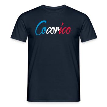 Cocorico - T-shirt homme - marine - Devant - AI Model Male 178 light (178cm)