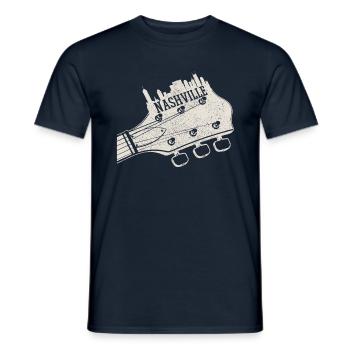 Nashville - Männer T-Shirt - Navy - Vorne - AI Model Male 178 light (178cm)