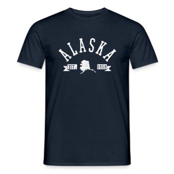 Alaska - Men's T-Shirt - navy - Front - AI Model Male 178 light (178cm)
