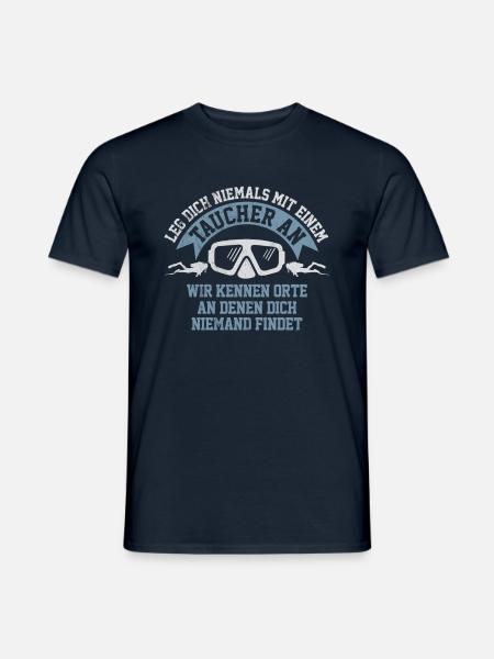 Tauchen - Taucher Spruch Lustig Geschenk - Männer T-Shirt - Navy