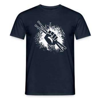 Drummer - Drummer drummer gift - Men's T-Shirt - navy - Front - AI Model Male 178 light (178cm)