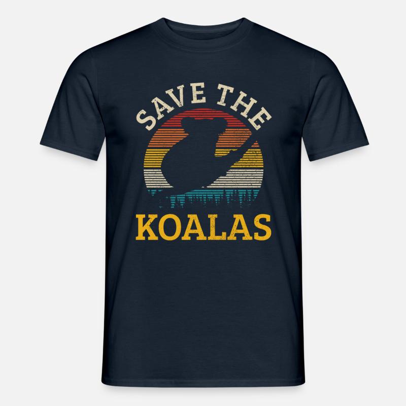 Koala - Männer T-Shirt - Navy
