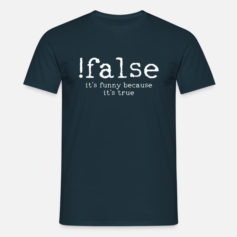 Coder Programmierer Informatik Lustig Nerd - Männer T-Shirt - Navy