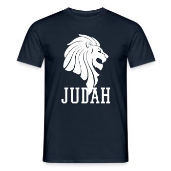 Lion Of Judah Reggae Musik Rastafari Rasta - Männer T-Shirt - Navy - Vorne - AI Model Male 178 light (178cm)