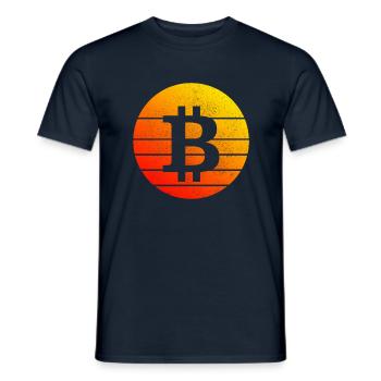Millésime Bitcoin - T-shirt homme - marine - Devant - AI Model Male 178 light (178cm)