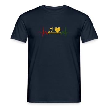 Reggae Music Rastafarian Rasta Gift - Men's T-Shirt - navy - Front - AI Model Male 178 light (178cm)