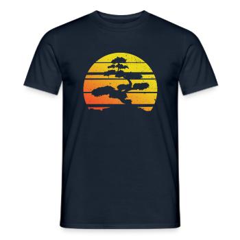 Bonsai - Männer T-Shirt - Navy - Vorne - AI Model Male 178 light (178cm)