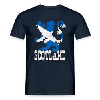 Écosse - T-shirt homme - marine - Devant - AI Model Male 178 light (178cm)