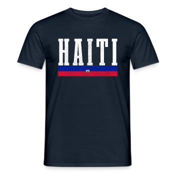 Haiti - Männer T-Shirt - Navy - Vorne - AI Model Male 178 light (178cm)