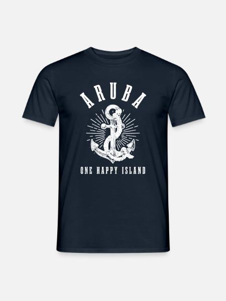 Aruba - Männer T-Shirt - Navy