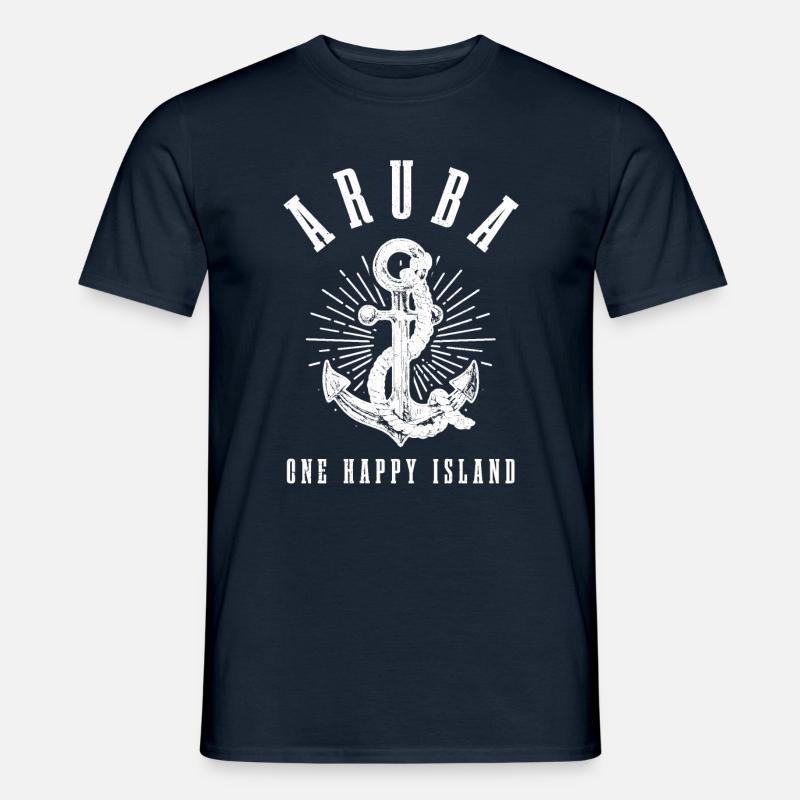 Aruba - Männer T-Shirt - Navy
