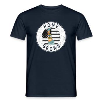 Land Map America US Flag Home Grown Delaware - Männer T-Shirt - Navy - Vorne - AI Model Male 178 light (178cm)