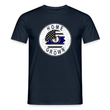 Land Map America US Flag Home Grown Kentucky - Men's T-Shirt - navy - Front - AI Model Male 178 light (178cm)