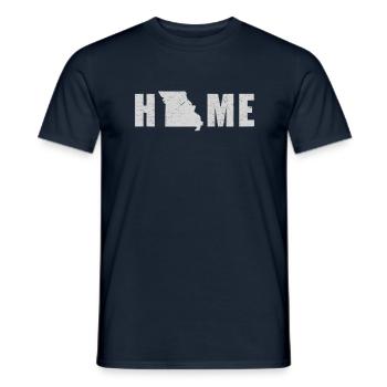 Land Map America US State Flag Home Missouri - Men's T-Shirt - navy - Front - AI Model Male 178 light (178cm)