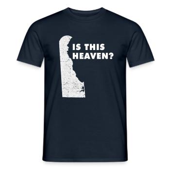Land Map America US State Home Heaven Delaware - Männer T-Shirt - Navy - Vorne - AI Model Male 178 light (178cm)