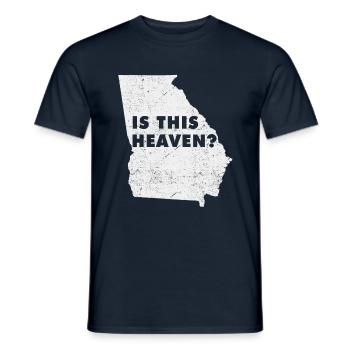 Land Map America US State Home Heaven Georgia - Männer T-Shirt - Navy - Vorne - AI Model Male 178 light (178cm)