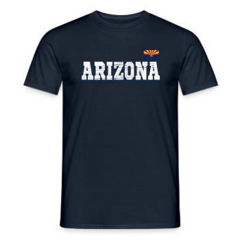 State Name America State Flag Arizona - Männer T-Shirt - Navy - Vorne - AI Model Male 178 light (178cm)