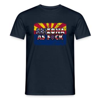 America US Flag State Flag Arizona - Männer T-Shirt - Navy - Vorne - AI Model Male 178 light (178cm)